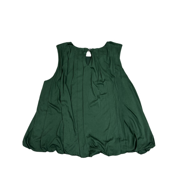 NWT Madewell Sleeveless Crewneck Bubble Top size medium in green - Picture 5 of 9